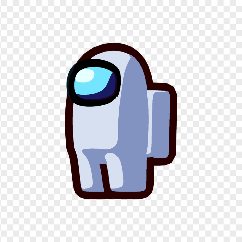 HD White Among Us Character PNG