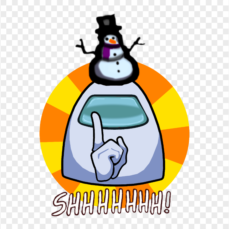 Crewmate Sign HD Cyan Among Us Character Crewmate Shhh Sign Front View PNG | Citypng