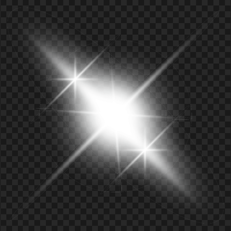 HD White Angle Light Effect PNG