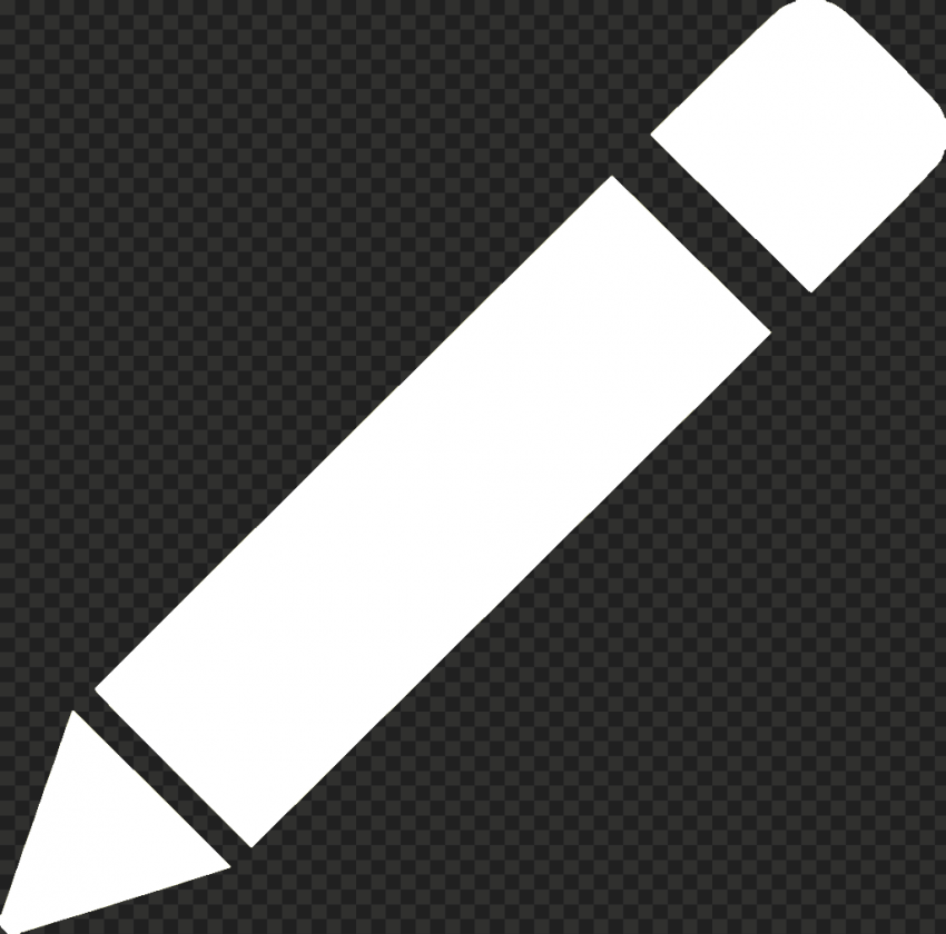 HD White Angle Pencil Icon PNG | Citypng