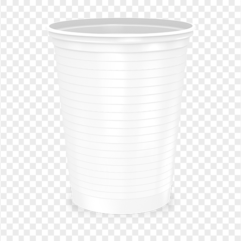 HD White Disposable Plastic Cup PNG