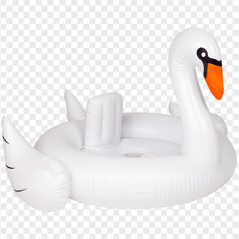 HD White Flamingo Inflatable Pool Buoy PNG
