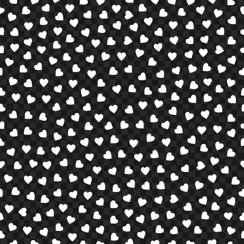 HD White Hearts Free Pattern Background PNG