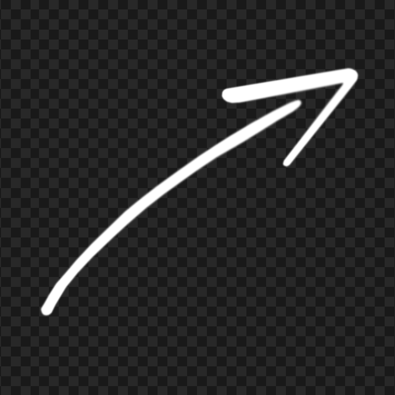 HD White Line Arrow PNG