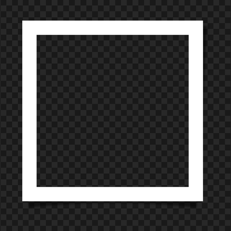 HD White Picture Frame Border Paper Effect PNG