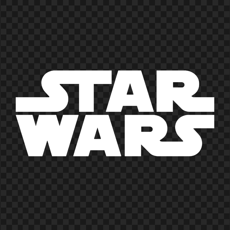 HD White Star Wars Logo PNG