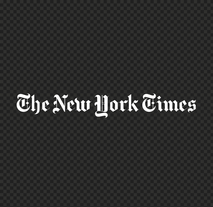 HD White The New York Times Logo Transparent PNG