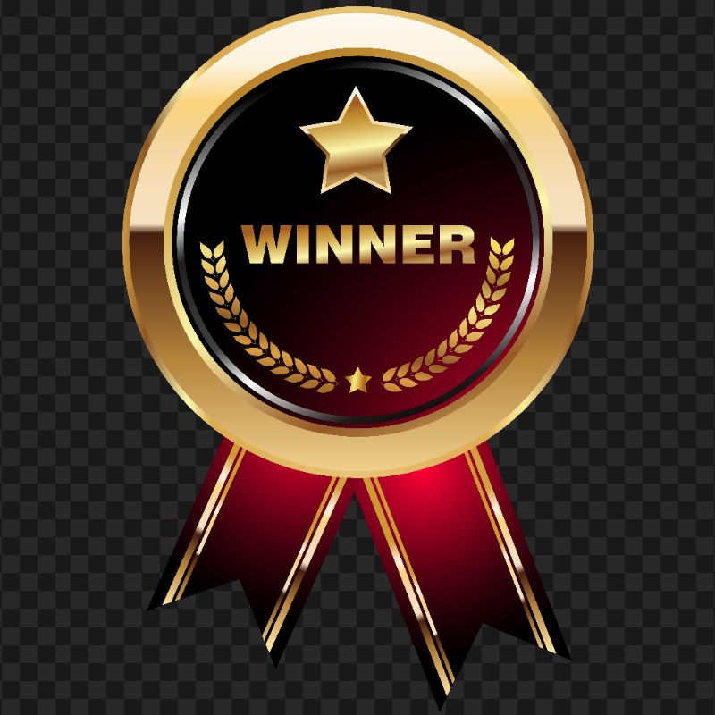 HD Winner Medal Logo Label PNG