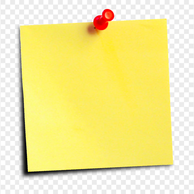 Yellow Paper Note Yellow Note Paper Png