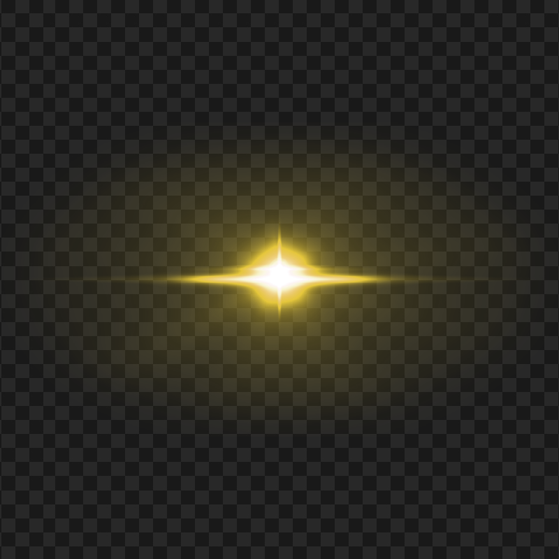 HD Yellow Gold Sparkle Star Starlight Effect PNG