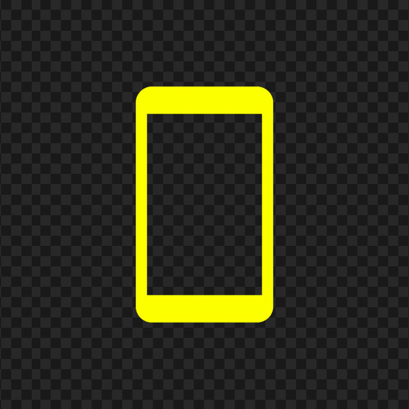 HD Yellow Modern Smartphone Icon Transparent PNG