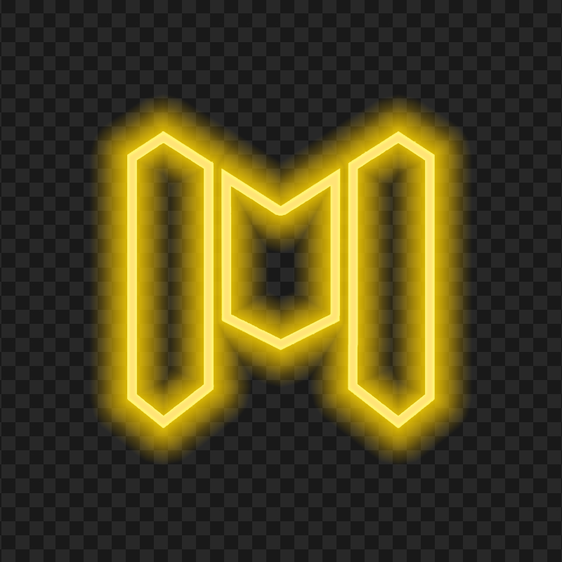 HD Yellow Neon Call Of Duty Mobile COD M Game Logo PNG