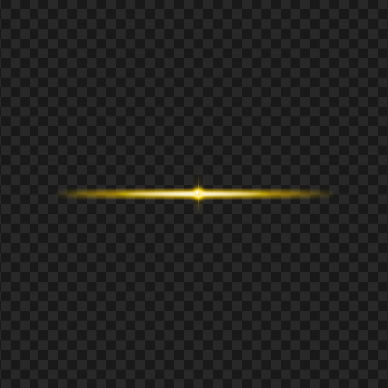 HD Yellow Neon Line Effect PNG