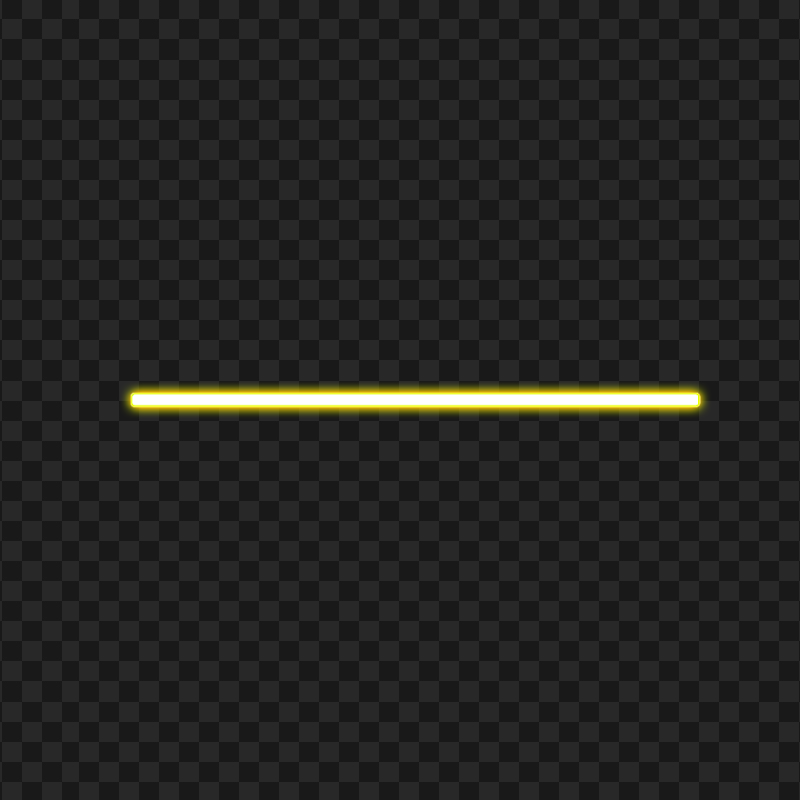 HD Yellow Neon Line Light Transparent PNG