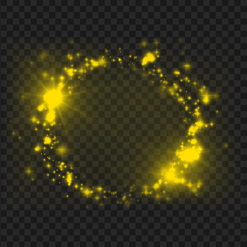 HD Yellow Sparks Background Transparent Background