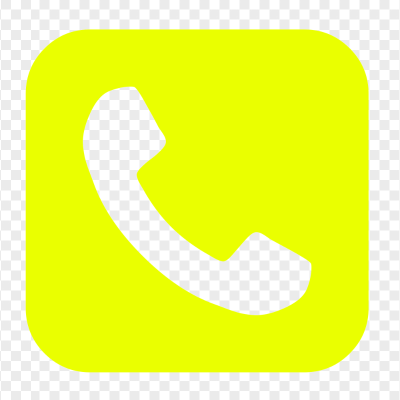 HD Yellow Square Phone Icon PNG