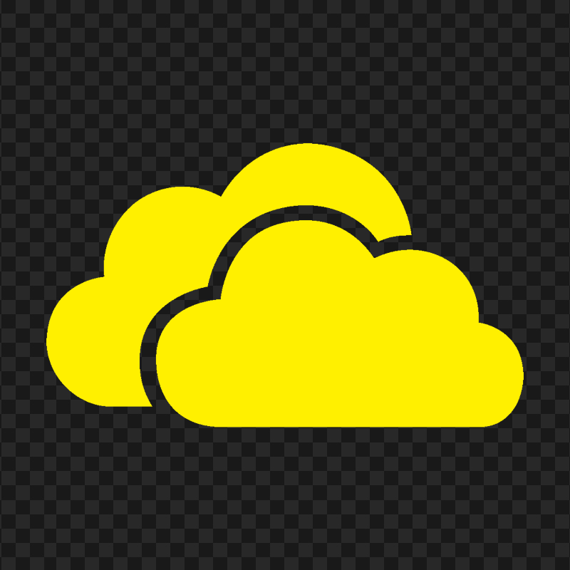 HD Yellow Storage Host Clouds Icon PNG
