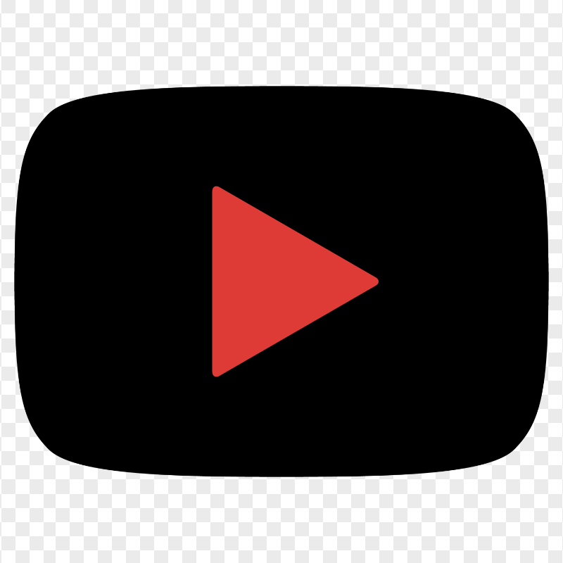 HD Youtube YT Black & Red Logo Symbol Sign Icon PNG