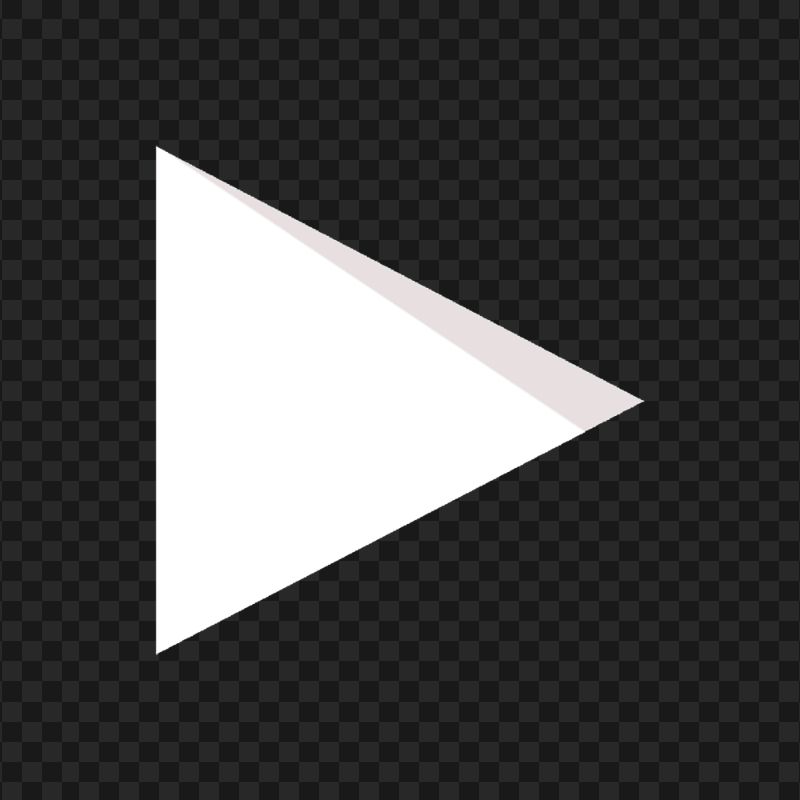 HD Youtube YT White Triangle Symbol Play Icon PNG