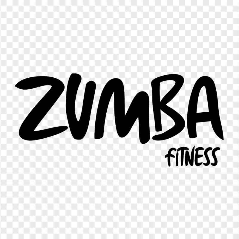 HD Zumba Fitness Text Black Logo Transparent PNG