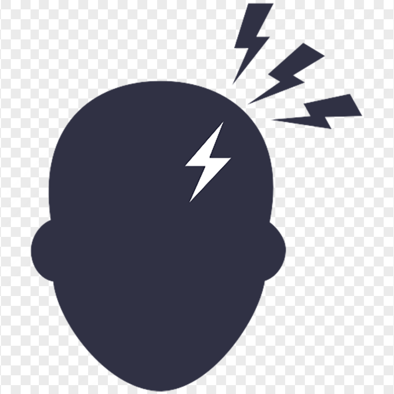 Head Shape Pain Headache Eye Strain Computer Icon