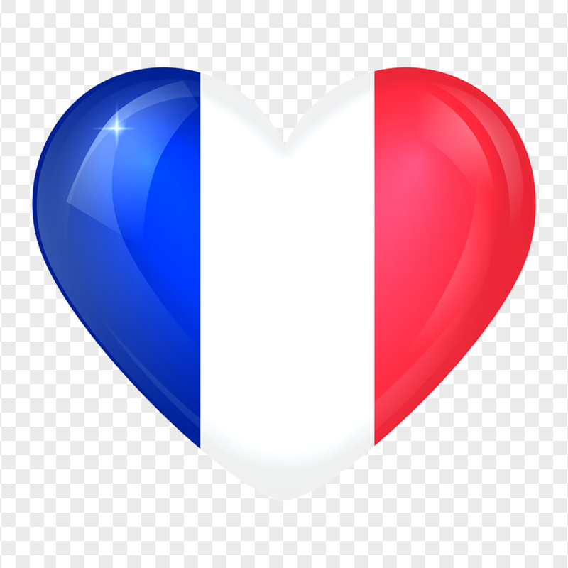 Heart Love France Flag PNG IMG