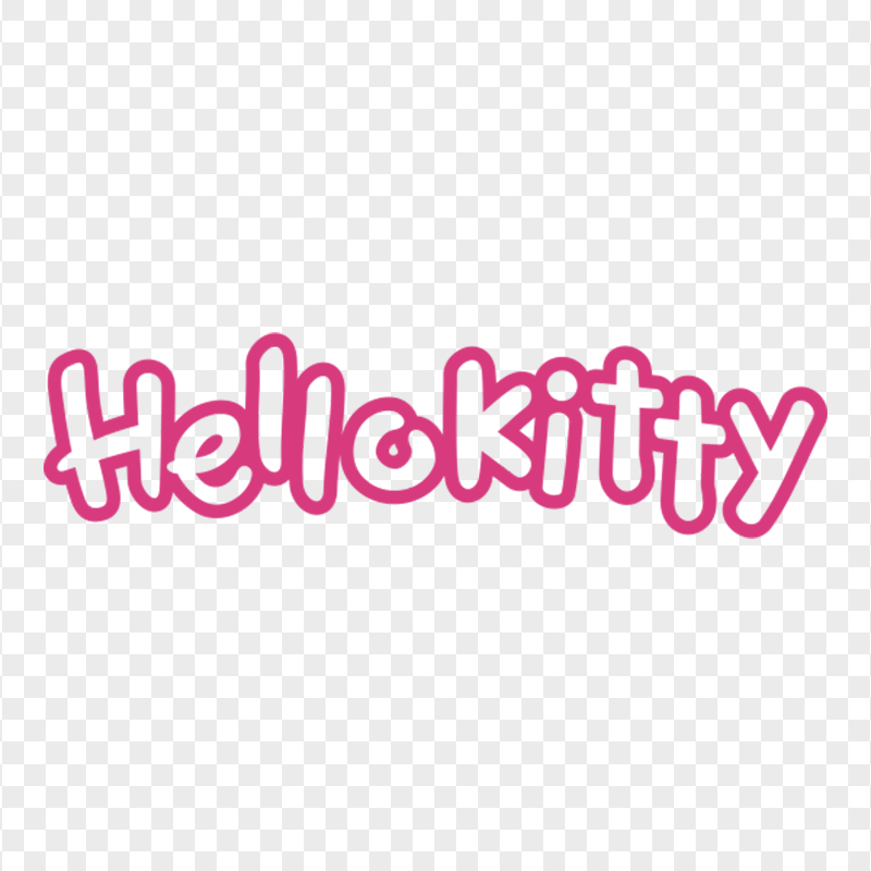 Hello Kitty Text Round Template HD Transparent PNG | Citypng
