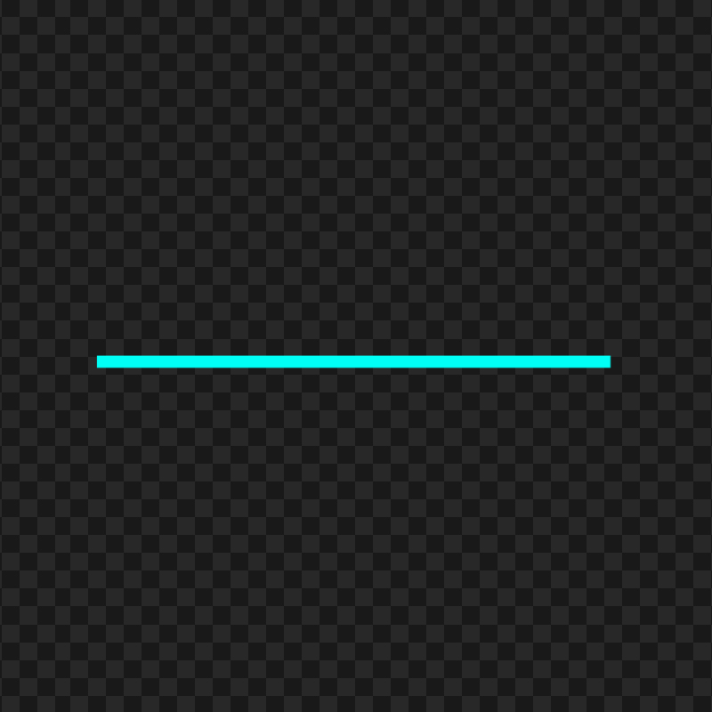 Horizontal Light Blue Line Transparent Background