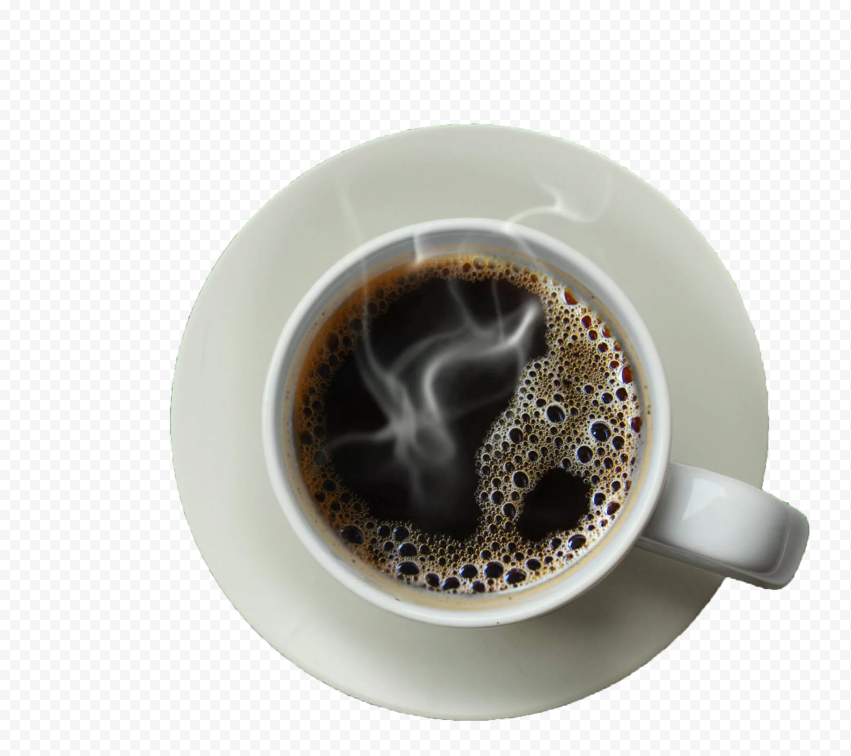 Hot Coffee Cup Top View HD PNG Citypng