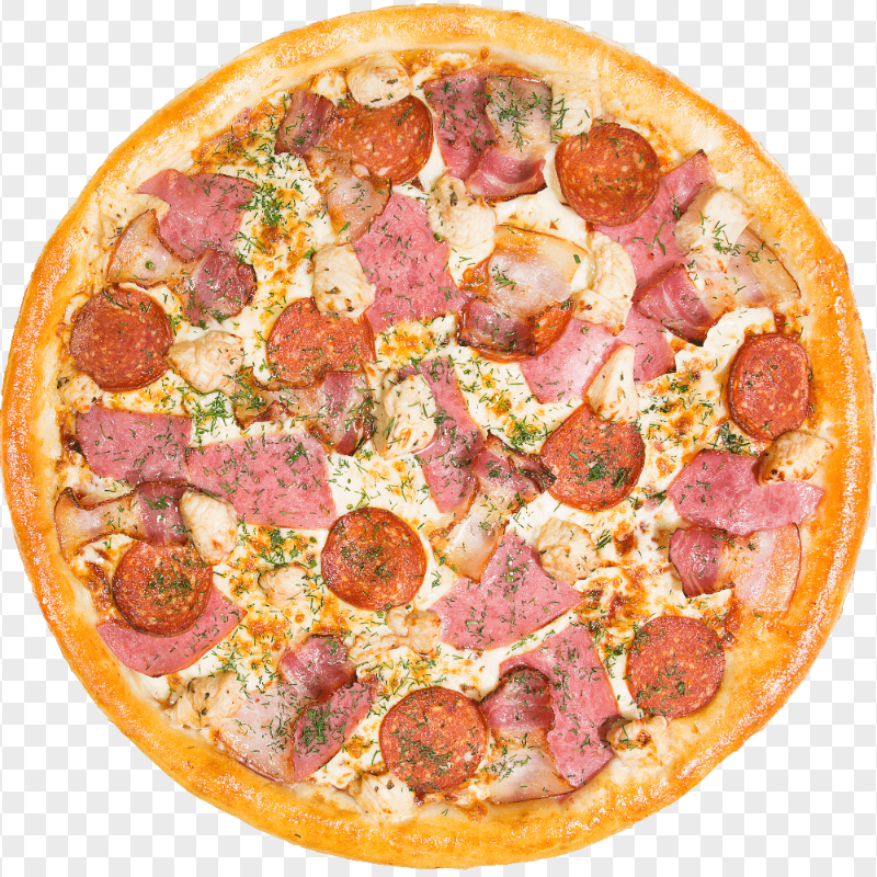 Hot Dog Crust Pizza Round Italian Fast Food Transparent PNG