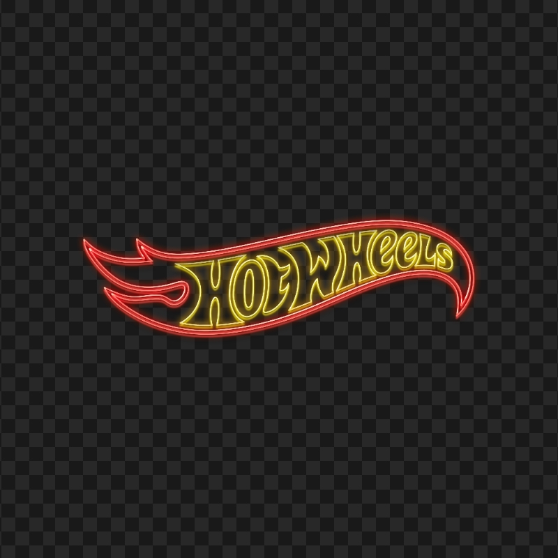Hot Wheels Neon Logo PNG