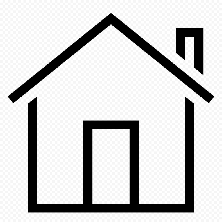 House Line Black Icon HD PNG | Citypng