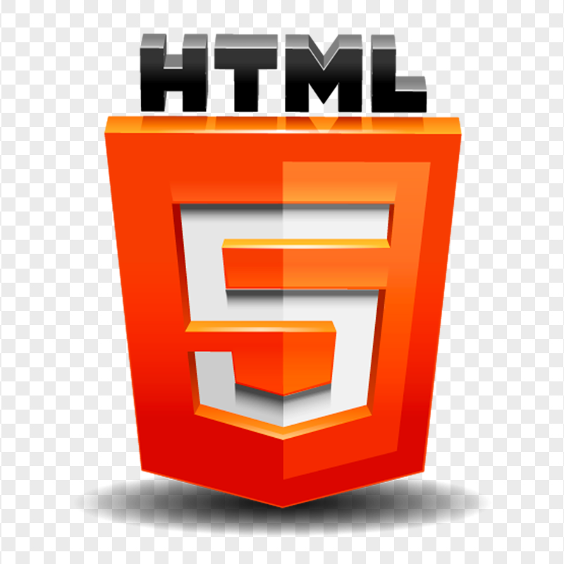 HTML5 Logo Icon 3D HD PNG
