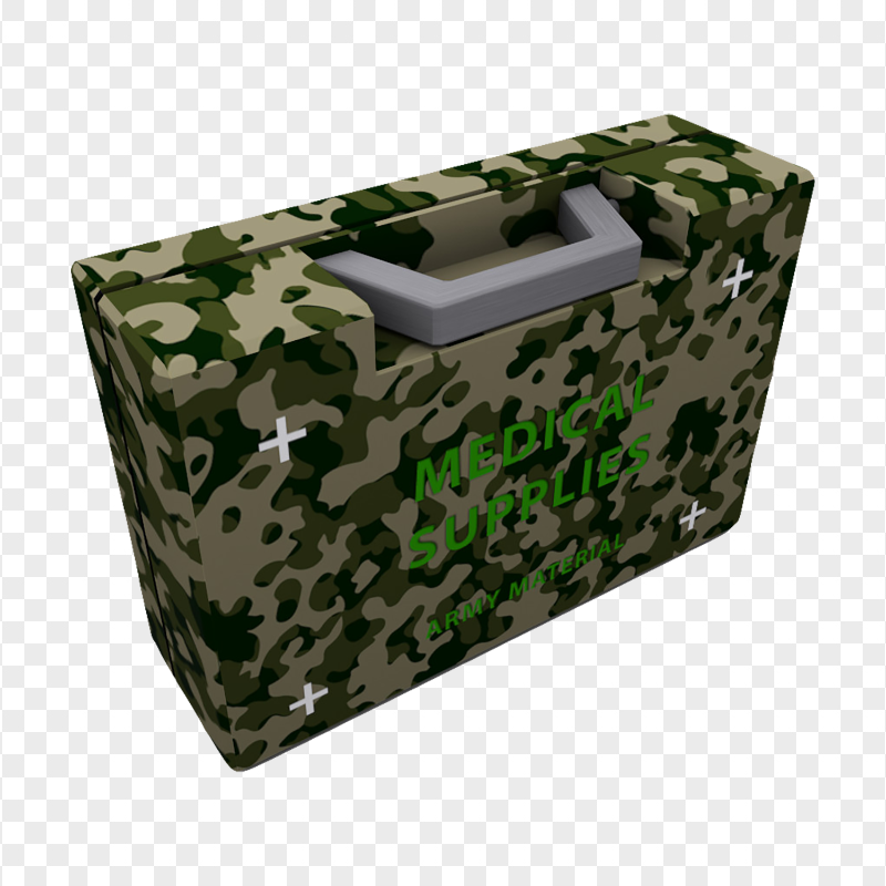 Illustration 3D Military Army First Aid Handbag