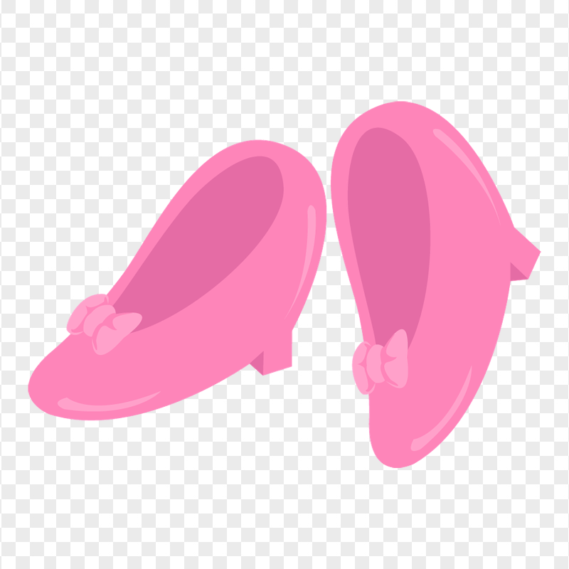 Illustration Cartoon Minnie Mouse Pink Shoes PNG