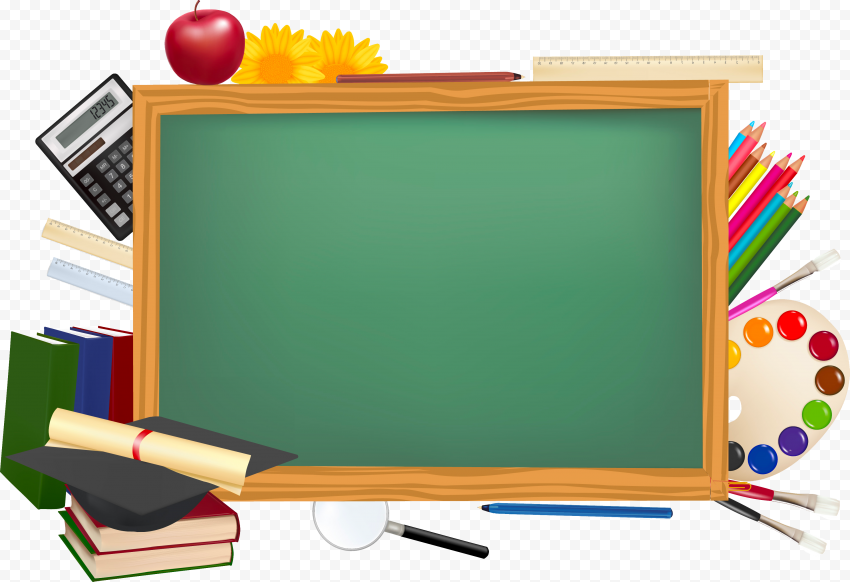 Illustration Chalkboard Blackboard School Supplies | Citypng