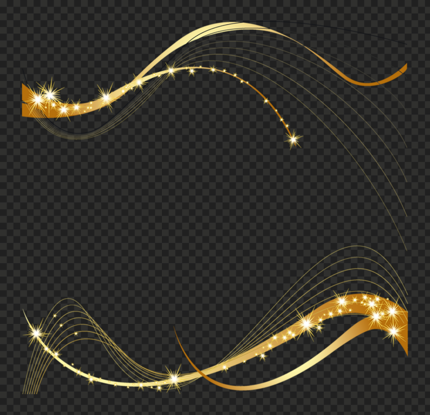 Gold Ribbon Border