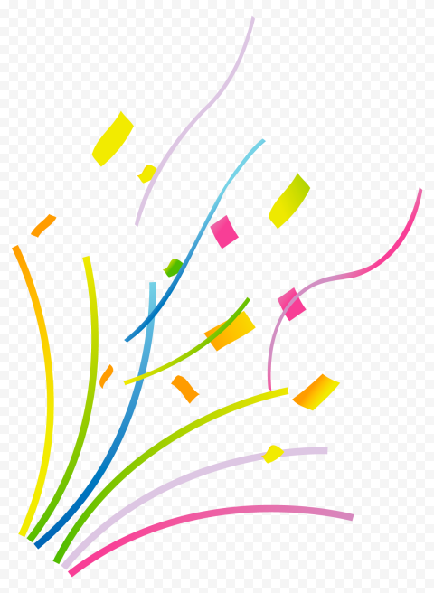 Vector Confetti, Ribbon, Scatter Party Celebration PNG | Citypng
