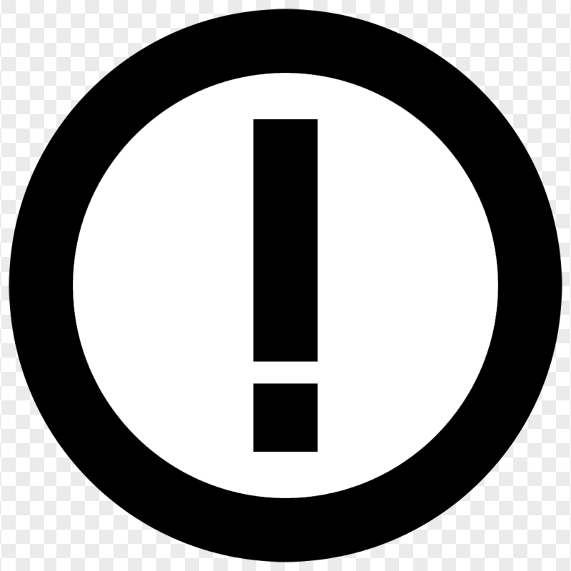 Info I Round Black & White Icon