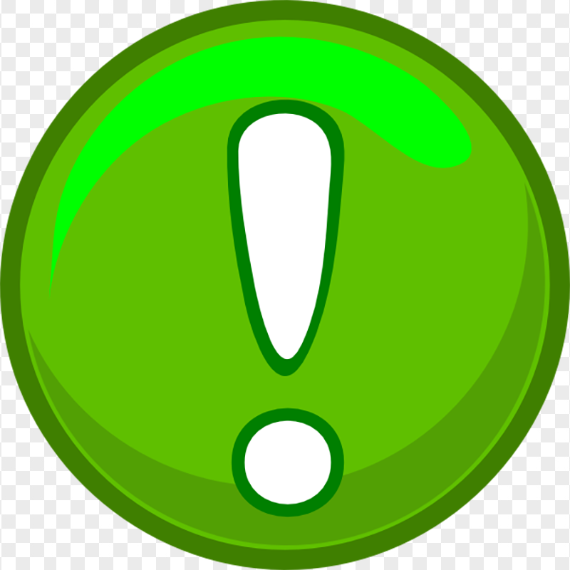 Info I Round Green Cartoon Icon HD PNG