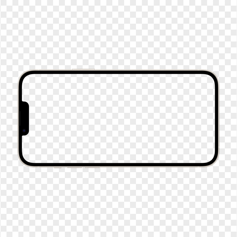 iPhone 14 Landscape Mockup PNG