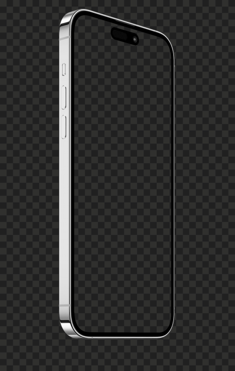 iPhone 14 Pro And Max Silver Mockup Image PNG