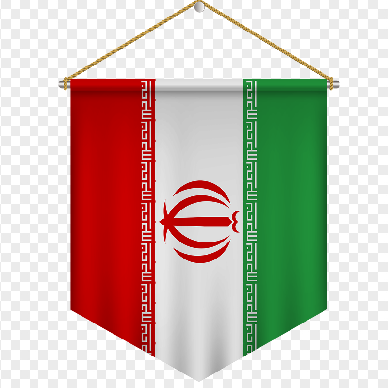 Iran Hanging Flag Illustration Transparent PNG