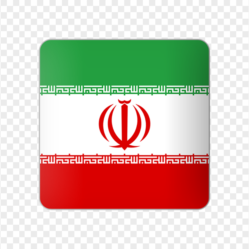 Iran Iranian Square Flag Icon FREE PNG