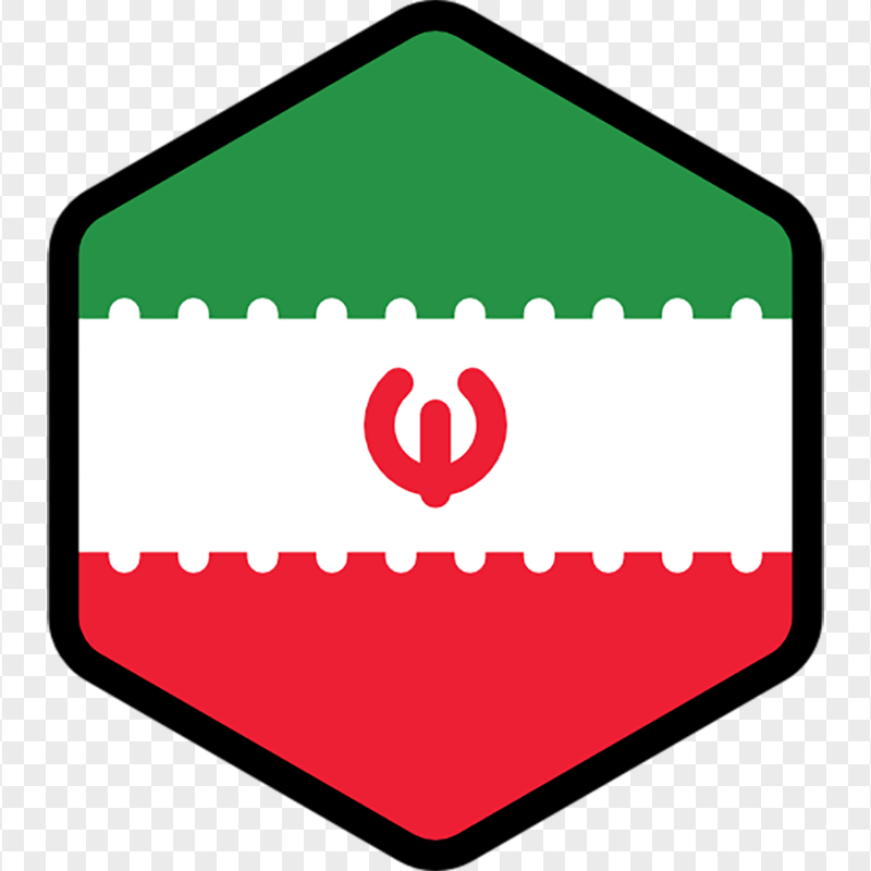 Iran Iranian Vector Polygon Flag Icon PNG