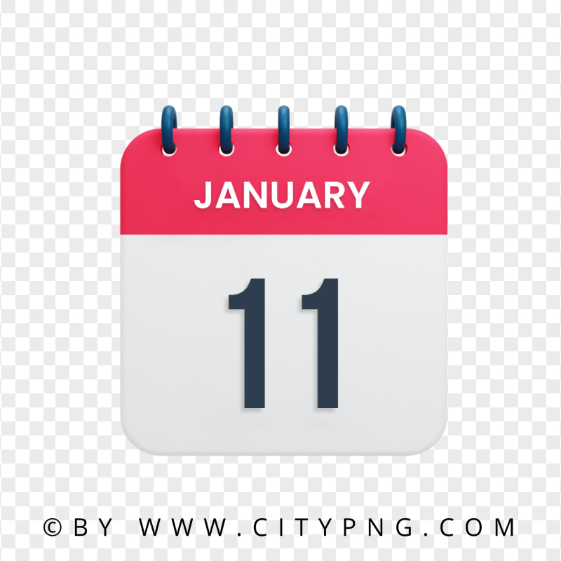 January 11th Date Icon Vector Calendar HD Transparent PNG