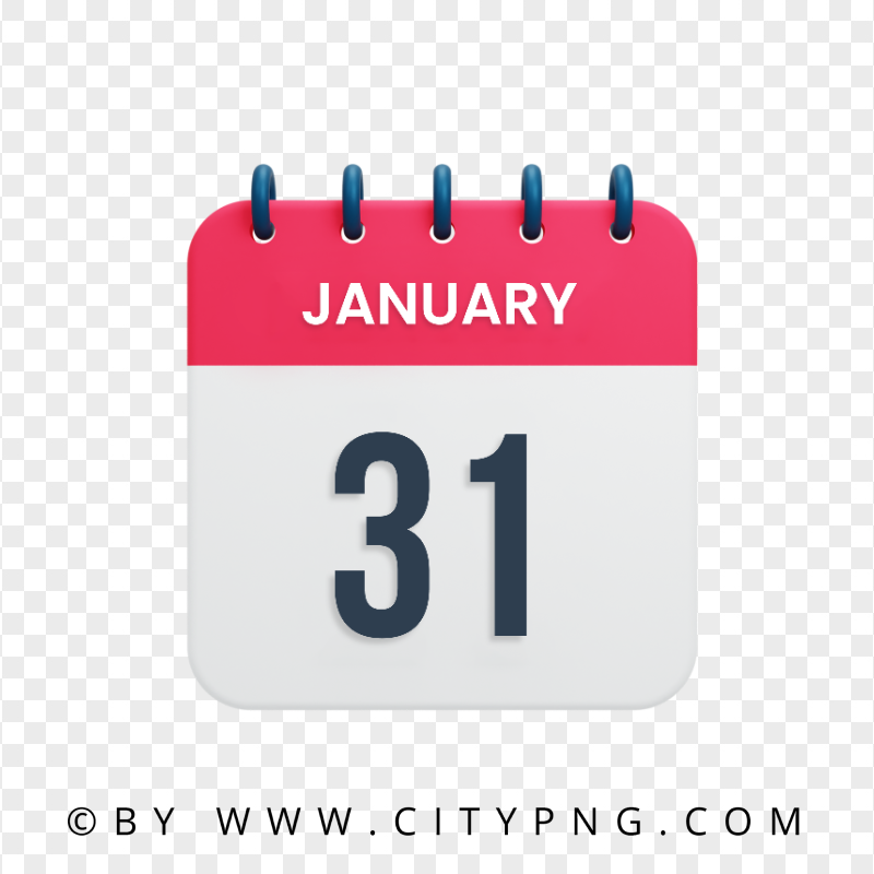 January 31th Date Vector Icon Calendar HD PNG