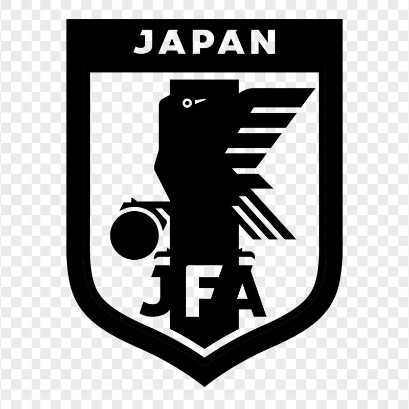 Japan National Football Team Black Logo