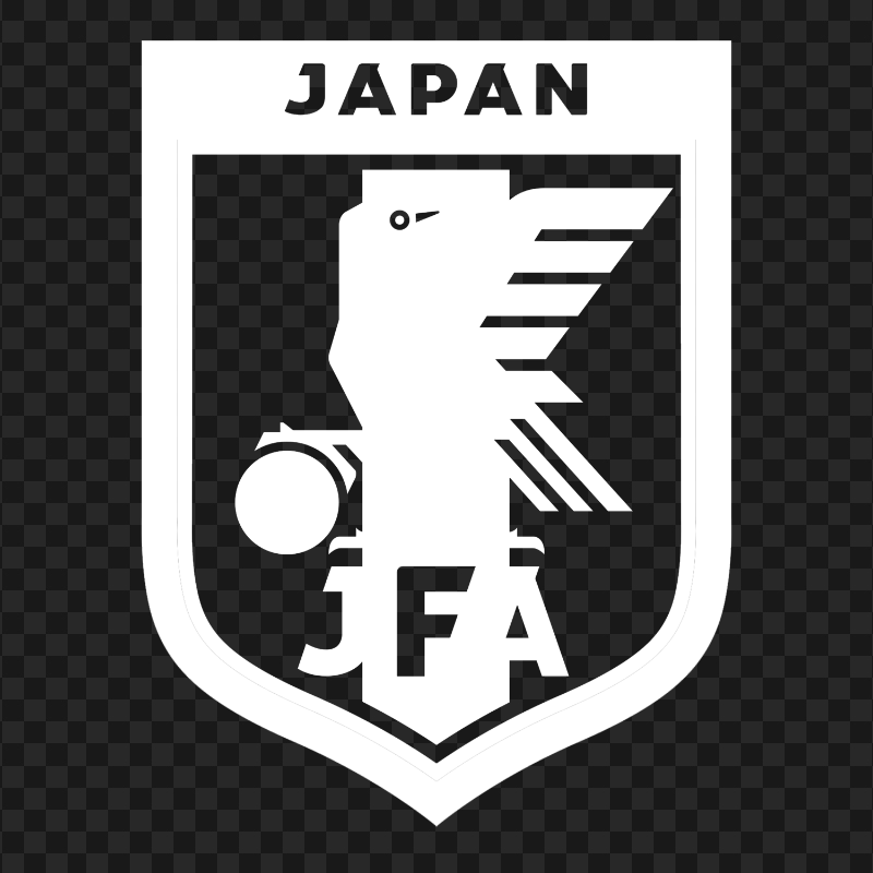 Japan National Football Team White Logo HD PNG