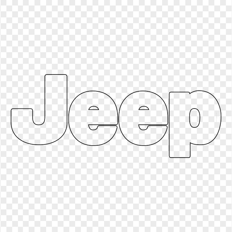 Jeep Black Outline Logo PNG